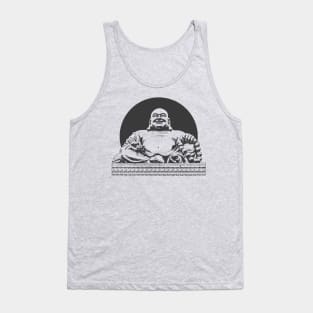 Buddhism Art Black Color Tank Top